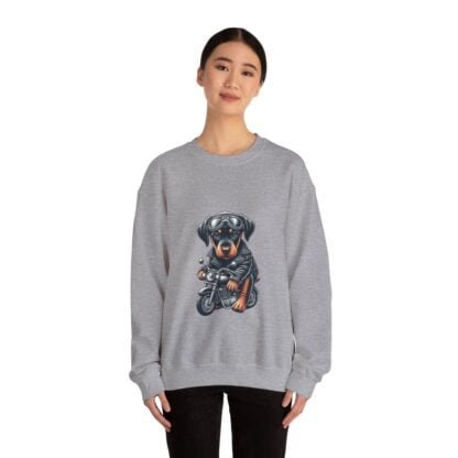 The Dobe´s - Unisex Heavy Blend™ Crewneck Sweatshirt - Biker Puppy - Image 37