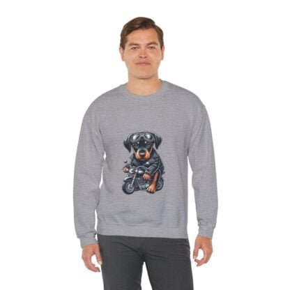 The Dobe´s - Unisex Heavy Blend™ Crewneck Sweatshirt - Biker Puppy - Image 39