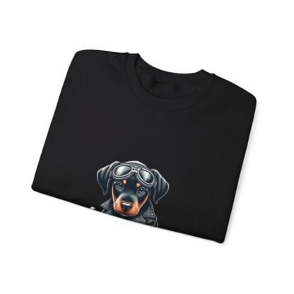 The Dobe´s - Unisex Heavy Blend™ Crewneck Sweatshirt - Biker Puppy - Image 14