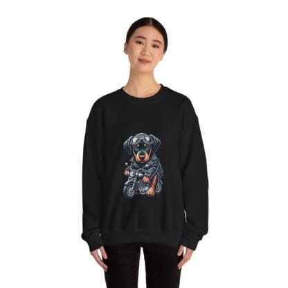 The Dobe´s - Unisex Heavy Blend™ Crewneck Sweatshirt - Biker Puppy - Image 15