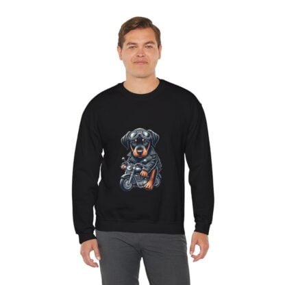 The Dobe´s - Unisex Heavy Blend™ Crewneck Sweatshirt - Biker Puppy - Image 17