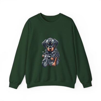 The Dobe´s - Unisex Heavy Blend™ Crewneck Sweatshirt - Biker Puppy - Image 67