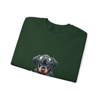 The Dobe´s - Unisex Heavy Blend™ Crewneck Sweatshirt - Biker Puppy - Image 69