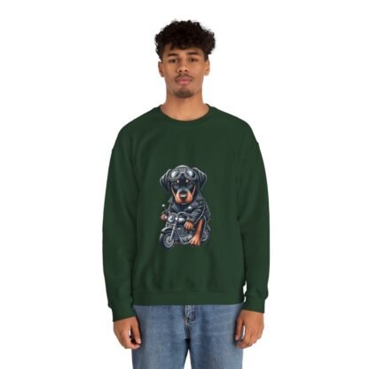 The Dobe´s - Unisex Heavy Blend™ Crewneck Sweatshirt - Biker Puppy - Image 71