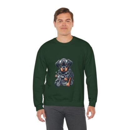The Dobe´s - Unisex Heavy Blend™ Crewneck Sweatshirt - Biker Puppy - Image 72