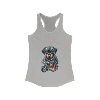 The Dobe´s - Women Ideal Racerback Tank - Biker Puppy