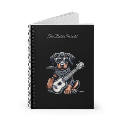 The Dobe´s Spiral Notebook - Ruled Line - Guitar Puppy - black - Image 2