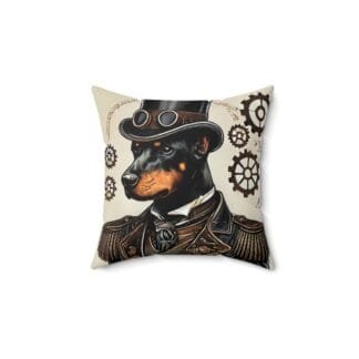 The Dobe´s Spun Polyester Square Pillow - Steampunk
