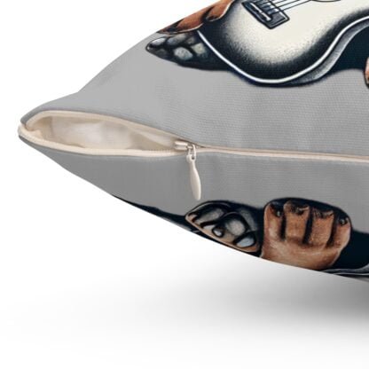 The Dobe´s Spun Polyester Square Pillow - Guitar Puppy - light grey - Image 6