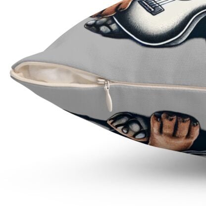The Dobe´s Spun Polyester Square Pillow - Guitar Puppy - light grey - Image 9