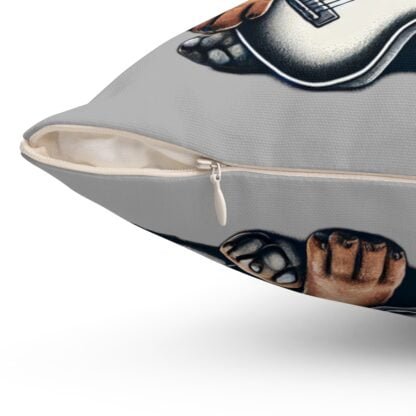 The Dobe´s Spun Polyester Square Pillow - Guitar Puppy - light grey - Image 12
