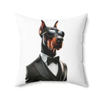 The Dobe´s Spun Polyester Square Pillow - Series 1 - white