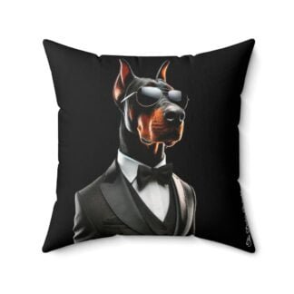 The Dobe´s Spun Polyester Square Pillow - Series 1 - black