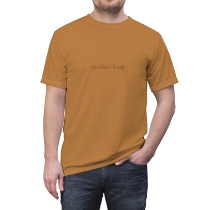 The Dobe's Unisex Cut & Sew Tee (AOP) - Series 3 - light brown - Image 5