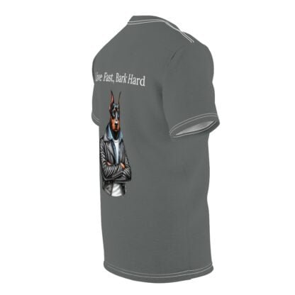 The Dobe's Unisex Cut & Sew Tee (AOP) - Series 6 - dark grey - Image 4
