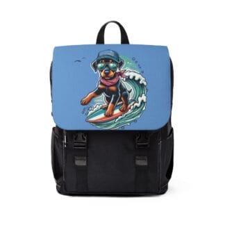 The Dobe´s Casual Shoulder Backpack - Surfer Puppy - light blue