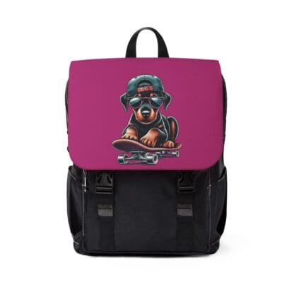 The Dobe´s Casual Shoulder Backpack - Skater Puppy - pink