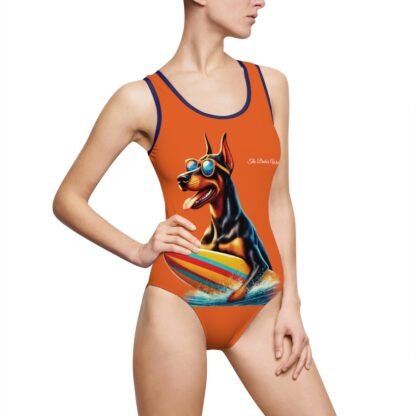 The Dobe´s Women's Classic One-Piece Swimsuit (AOP) - Fun - orange - Image 25