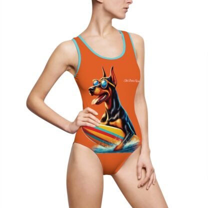 The Dobe´s Women's Classic One-Piece Swimsuit (AOP) - Fun - orange - Image 21