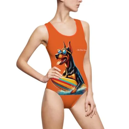 The Dobe´s Women's Classic One-Piece Swimsuit (AOP) - Fun - orange