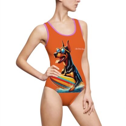 The Dobe´s Women's Classic One-Piece Swimsuit (AOP) - Fun - orange - Image 29