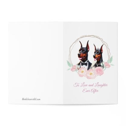 The Dobe Greeting Cards (7 pcs) - Doberman Wedding Edition - Image 3