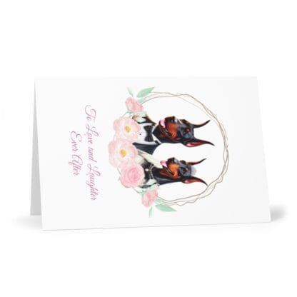 The Dobe Greeting Cards (7 pcs) - Doberman Wedding Edition - Image 4