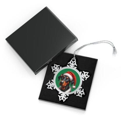 The Dobe´s Pewter Snowflake Ornament - green uc - Image 3