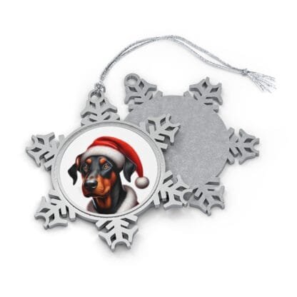 The Dobe´s Pewter Snowflake Ornament - white uc - Image 2