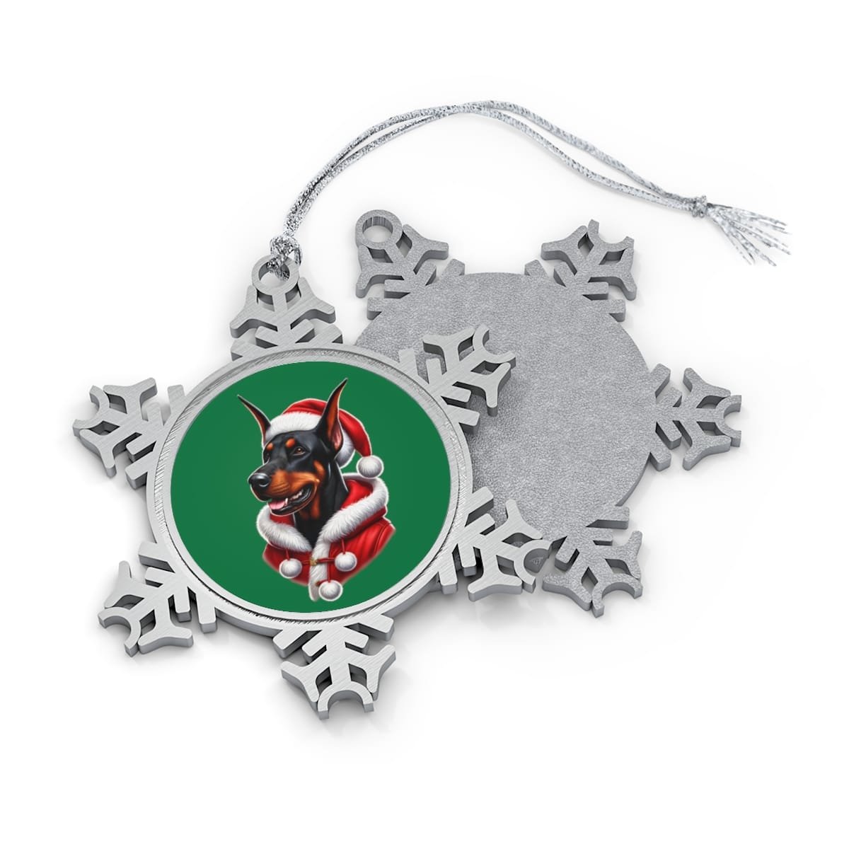 The Dobe´s Pewter Snowflake Ornament - green - Image 2