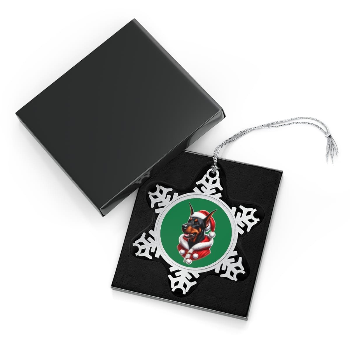 The Dobe´s Pewter Snowflake Ornament - green - Image 3