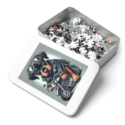 The Dobe´s Jigsaw Puzzle (30, 110, 252, 500,1000-Piece) - Biker puppy - Image 6