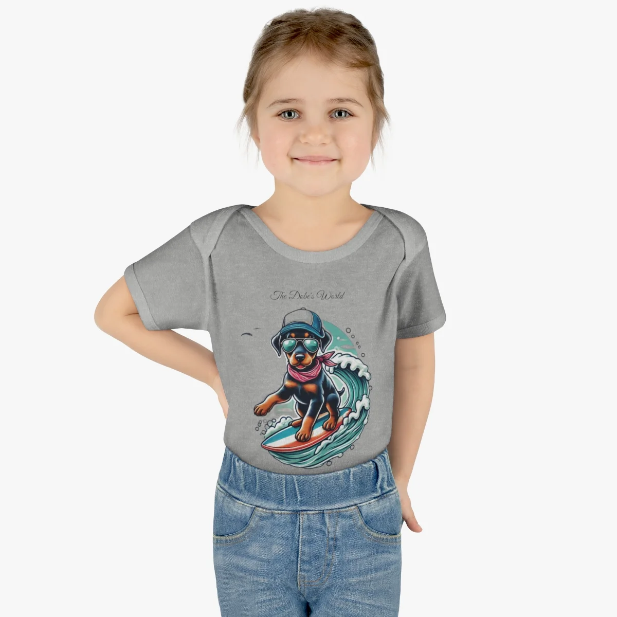 The Dobe´s Infant Baby Rib Bodysuit - Surfer Puppy - Image 6