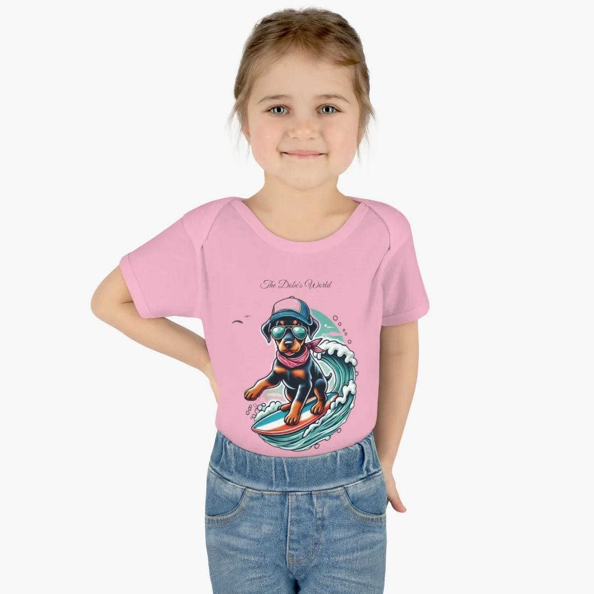 The Dobe´s Infant Baby Rib Bodysuit - Surfer Puppy - Image 12