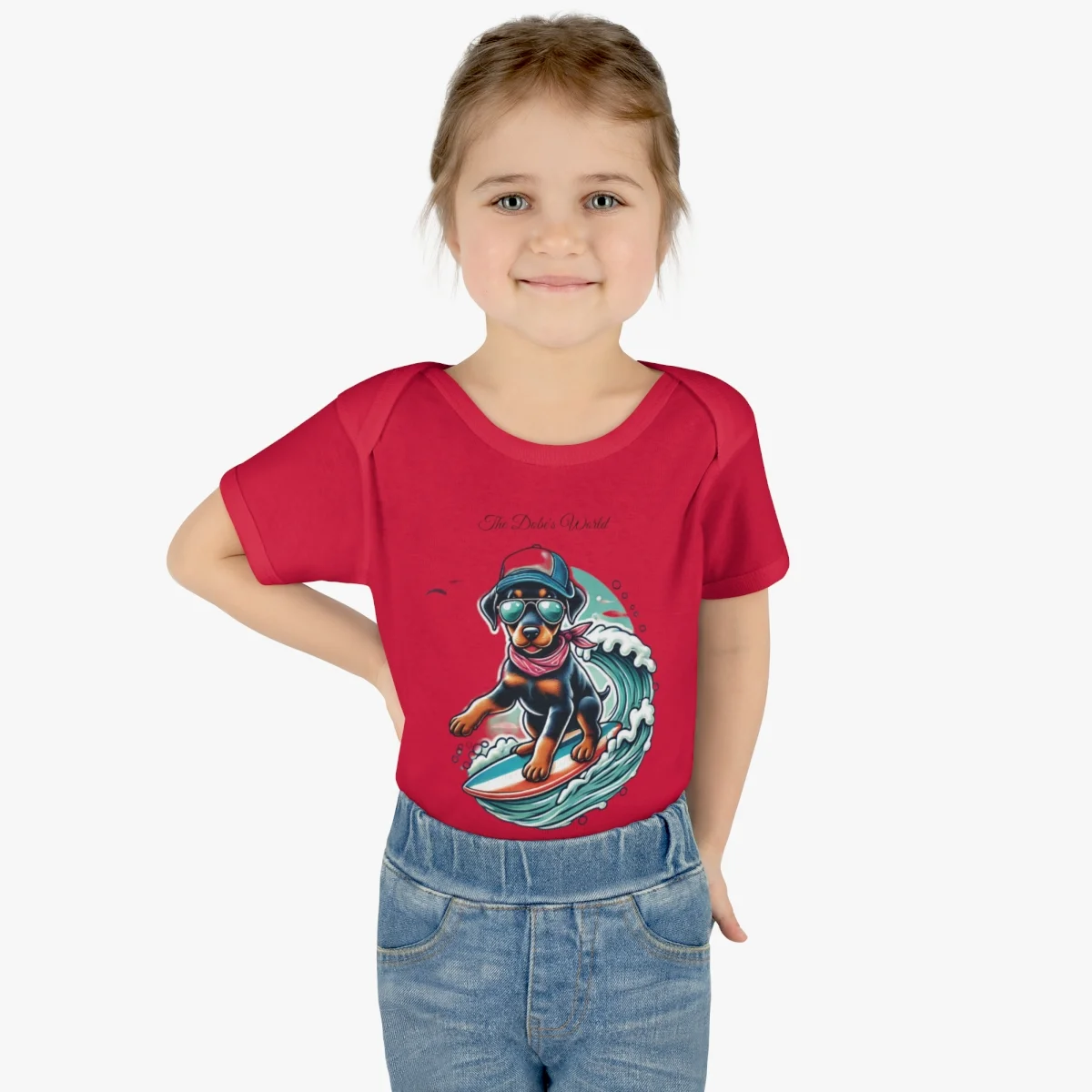 The Dobe´s Infant Baby Rib Bodysuit - Surfer Puppy - Image 15
