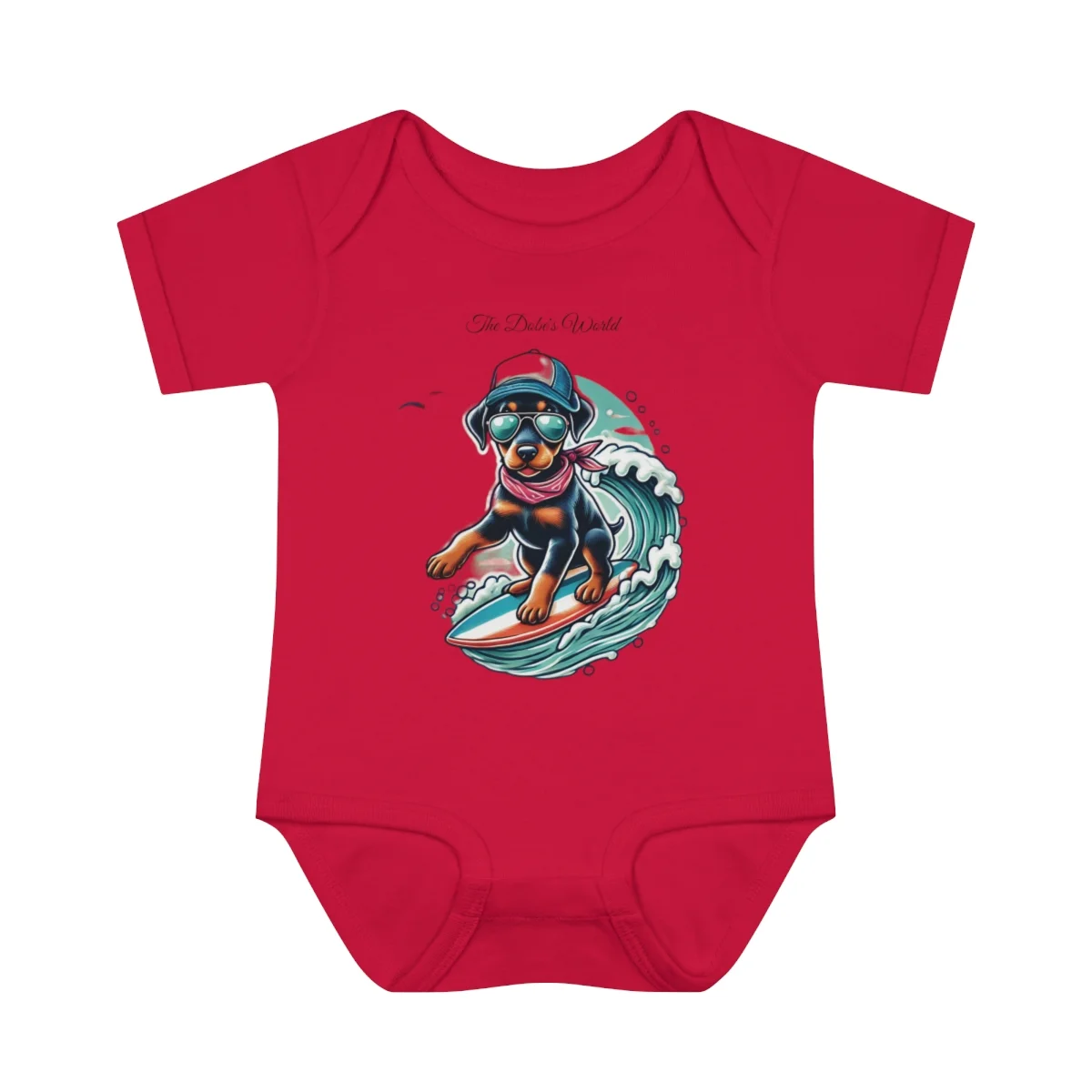The Dobe´s Infant Baby Rib Bodysuit - Surfer Puppy - Image 13