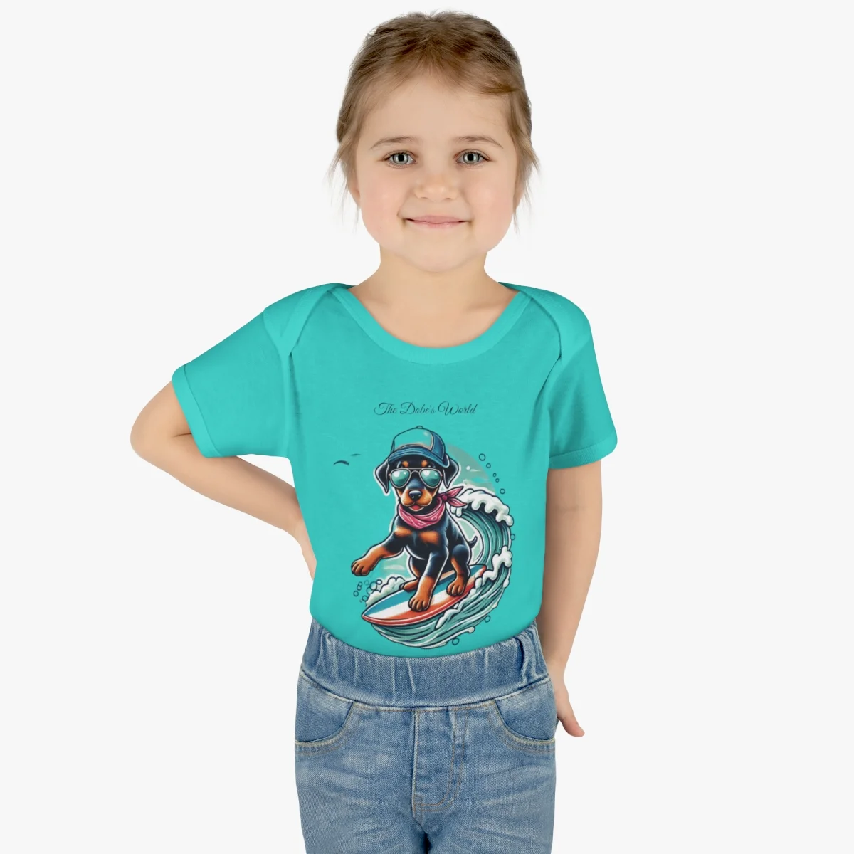 The Dobe´s Infant Baby Rib Bodysuit - Surfer Puppy - Image 9