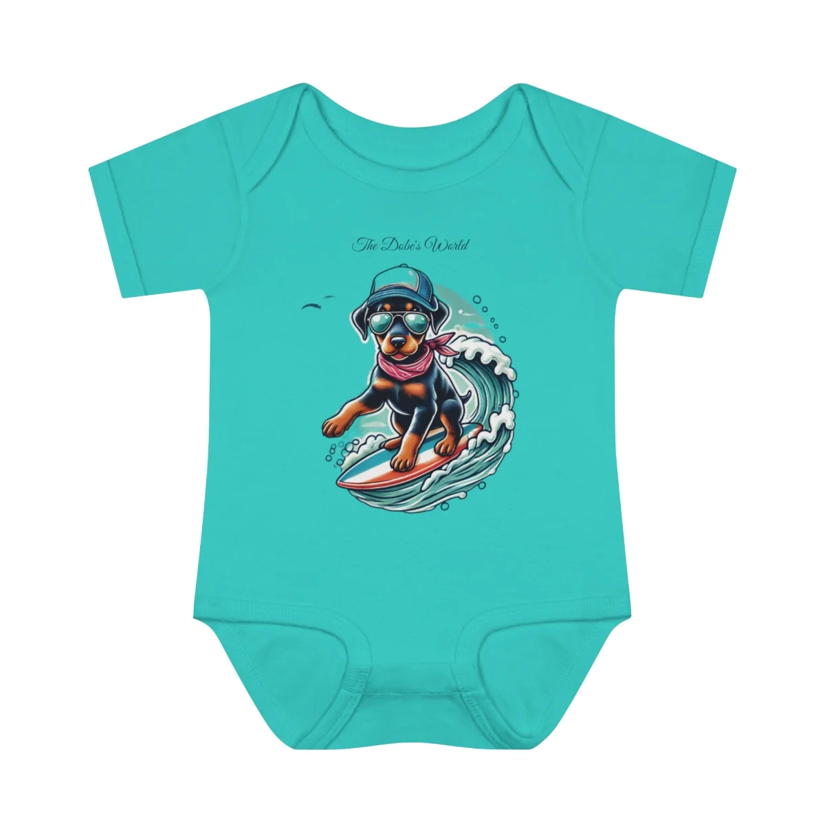 The Dobe´s Infant Baby Rib Bodysuit - Surfer Puppy - Image 7