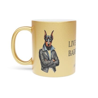 The Dobe's Metallic Mug (SilverGold) - Series-11 Live Fast - Image 7