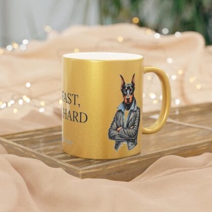 The Dobe's Metallic Mug (SilverGold) - Series-11 Live Fast - Image 9