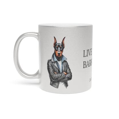 The Dobe's Metallic Mug (SilverGold) - Series-11 Live Fast - Image 2