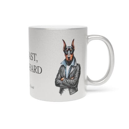 The Dobe's Metallic Mug (SilverGold) - Series-11 Live Fast - Image 3