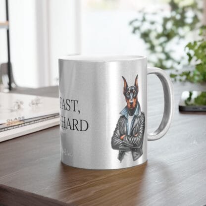 The Dobe's Metallic Mug (SilverGold) - Series-11 Live Fast - Image 5