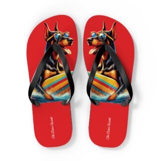 The Dobe's Flip Flops - Fun - red