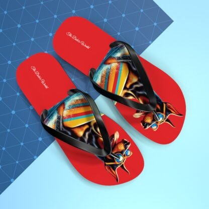 The Dobe's Flip Flops - Fun - red - Image 5