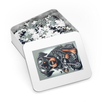 The Dobe´s Jigsaw Puzzle (30, 110, 252, 500,1000-Piece) - Biker puppy - Image 9