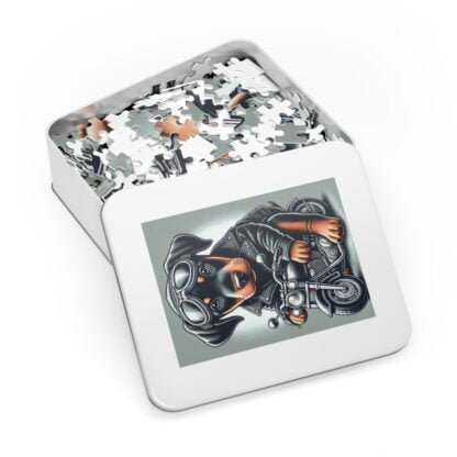 The Dobe´s Jigsaw Puzzle (30, 110, 252, 500,1000-Piece) - Biker puppy - Image 3