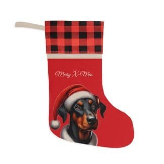 The Dobe´s Christmas Stocking - red uc