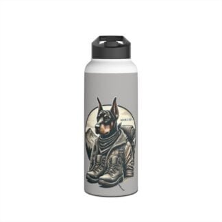 The Dobe´s Stainless Steel Water Bottle, Standard Lid grey