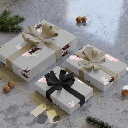 The Dobe Gift Wrapping Paper Rolls, 1pc - Wedding Edition - grey - Image 4